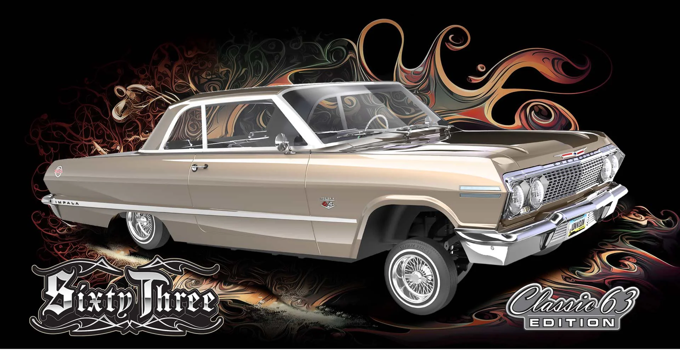 1:10 1963 Chevrolet Impala Hopping Lowrider Champagne