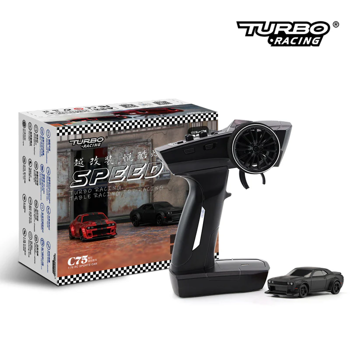 Turbo Racing C74 1:76 On-Road Car RTR - Black