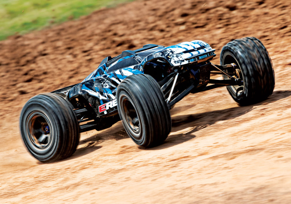 E-Revo® VXL Brushless:  1/10 Scale 4WD Brushless Electric Monster Truck with TQi 2.4GHz Traxxas Link™ Enabled Radio System and Traxxas Stability Management (TSM)®