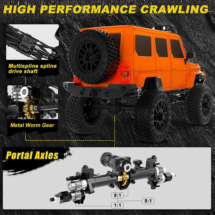 1/24 Tetra24 X3 Portal Edition RTR Scale Mini Crawler, Orange