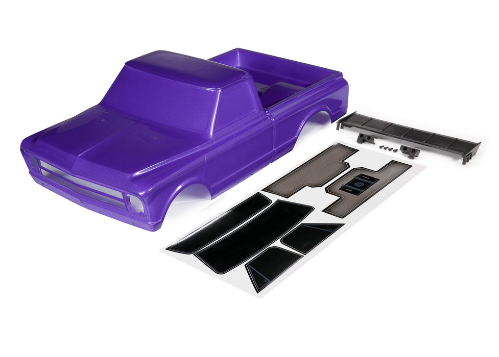 Body, Chevrolet C10 (purple) (includes wing & decals) (requires #9415 series body accessories to complete body)