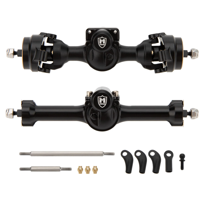 MEUS Racing +3mm Isokinetic SCX30 Axles with 3-Section CVD for Axial 1/30 SCX30