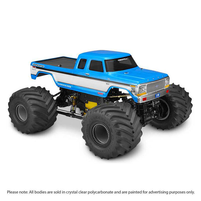 1/10 '79 F250 SuperCab Monster Truck Clear Body, 12.75 WB