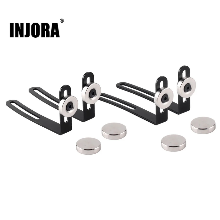 Body Mount Metal L-Bracket With Magnet For SCX10 II