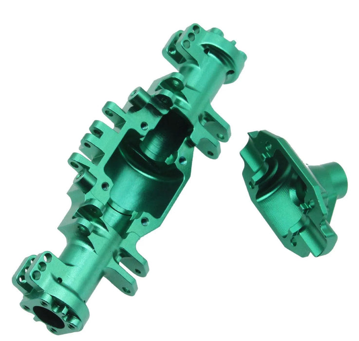 AZTAB Aluminum Front or Rear Axle Housing Set Green Losi Mini LMT LOS212035