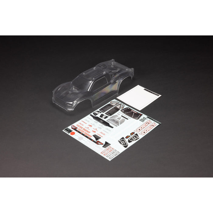 VORTEKS 2WD Clear Body - Hidden Body Mount (inc decals/window masks)