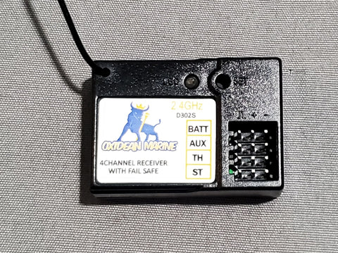 Oxidean Marine Mini-Dom 2-Channel 2.4GHz Radio with Receiver
