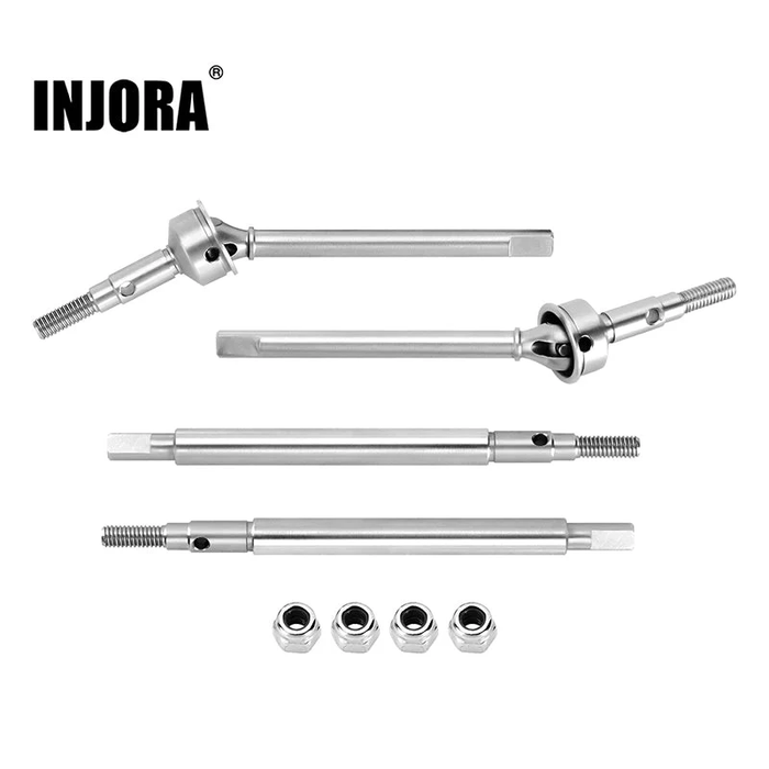 +2mm Thread Stainless Steel Axle Shafts for Stock Length TRX4M Axles TRA9729 TRA9730