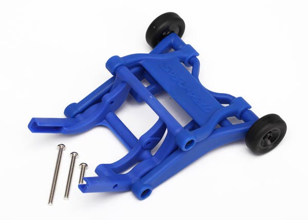 Wheelie bar, assembled (blue) (fits Slash, Bandit, Rustler®, Stampede® series)