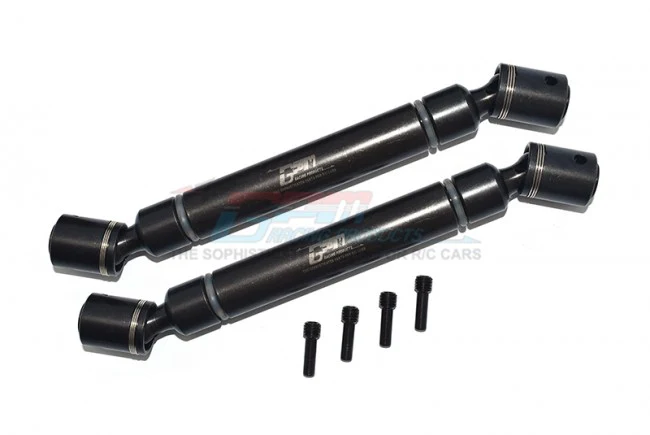 SCX-6 CARBON STEEL FRONT+REAR CVD DRIVE SHAFT (AXI252009)
