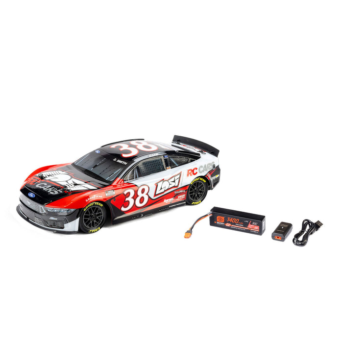 1/12 NASCAR RC Race Car Zane Smith No. 38 2026 Losi Ford Mustang 2S AWD RTR