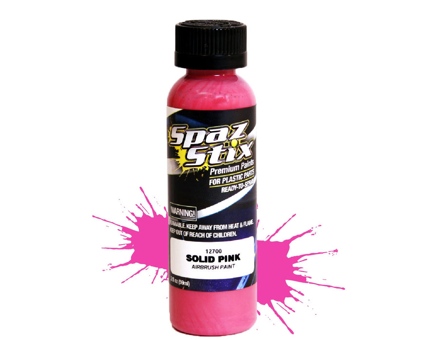 Solid Pink AIRBRUSH Ready Paint  2OZ  Bottle