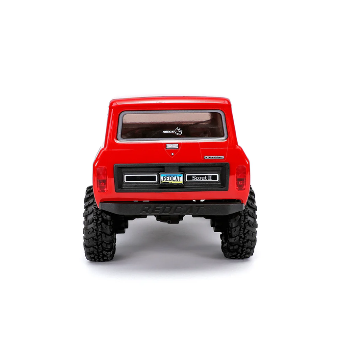 Redcat Ascent-18 International Scout II Brushless - 1/18 Scale Brushless Electric Rock Crawler-Red