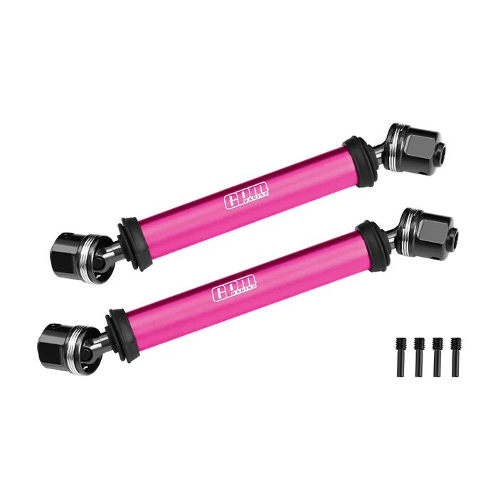 VANQUISH-H10 OPTIC KIT 4140 CARBON STEEL+ALLOY 6061-T6 CENTER CVD DRIVE SHAFT (PINK)