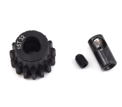 ProTek RC Steel 32P Pinion Gear w/3.17mm Reducer Sleeve (Mod .8) (5mm Bore) (15T)