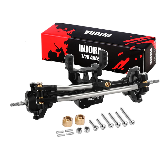 +4mm Aluminum Axles With Lay Down Servo Mount & Links For 1/18 TRX4M TRA9741