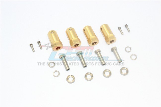 TRX4  Brass Wheel Hex Adapters 23mm -