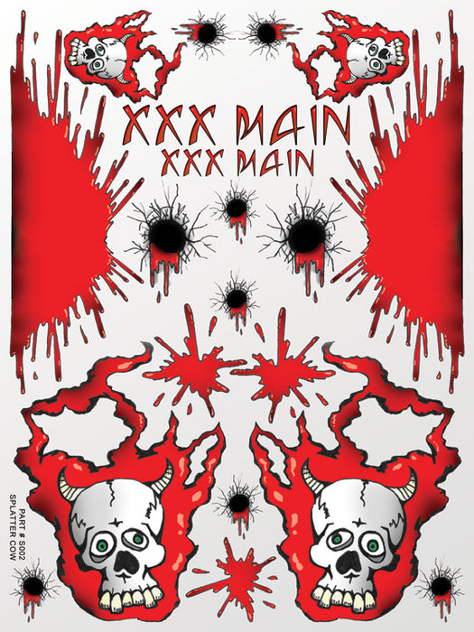 Splatter Cow Sticker Sheet
