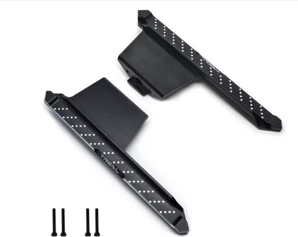 TREAL Axial SCX24 Gladiator Side Step Alu 7075 Running Board Rock Slider Black