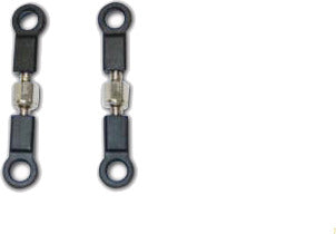3x25mm Steel Turnbuckles with Rod Ends(2pcs)