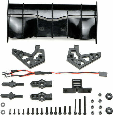 Rear Wing Set with LEDs(Black)(1set)