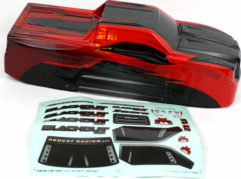 1/10 Truck Body with Stickers (Red)(1pc)