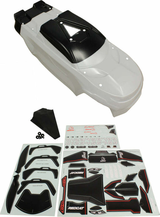 1/8th Truck Body with Roof Skid Kit(White)(1pc)