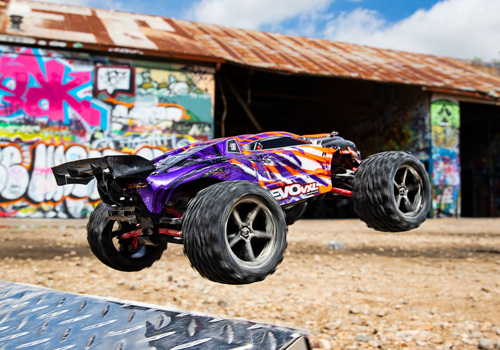 E-Revo® VXL: 1/16-Scale 4WD Racing Monster Truck with TQi Traxxas Link™ Enabled 2.4GHz Radio System & Traxxas Stability Management (TSM)®