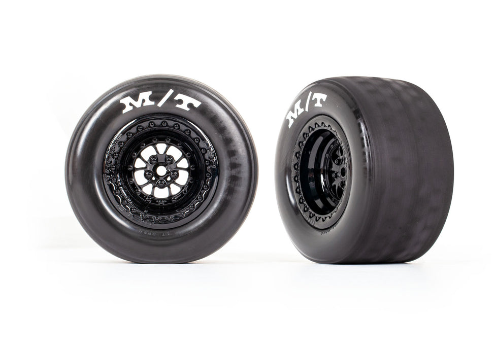 Tires & wheels, assembled, glued (Weld gloss black wheels, tires, foam inserts) (rear) (2)