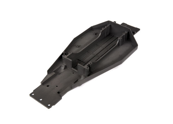 Lower chassis (black) (166mm long battery compartment) (fits both flat and hump style battery packs) (use only with #3725R ESC mounting plate)
