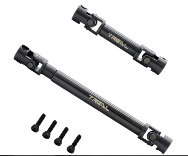Treal SCX24 Harden Steel Driveshaft Splined Drive Shafts for SCX24 Gladiator AXI00005T