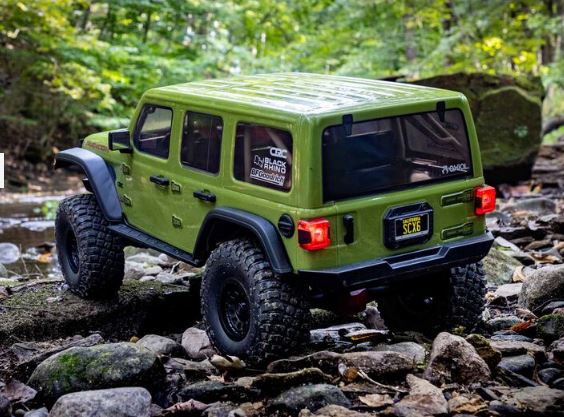 1/6 SCX6 Jeep JLU Wrangler 4X4 Rock Crawler RTR: Green