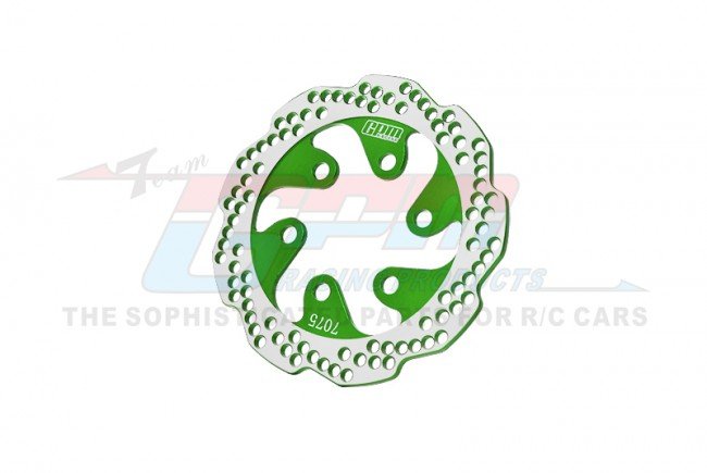 PROMOTO-MX MOTORCYCLE Aluminum 7075-T6 Rear Brake Disk (GREEN)