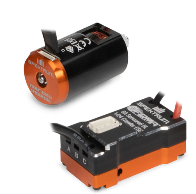 Firma 8A Sensored Brushless ESC / Motor Combo: 1/24 Rock Crawlers