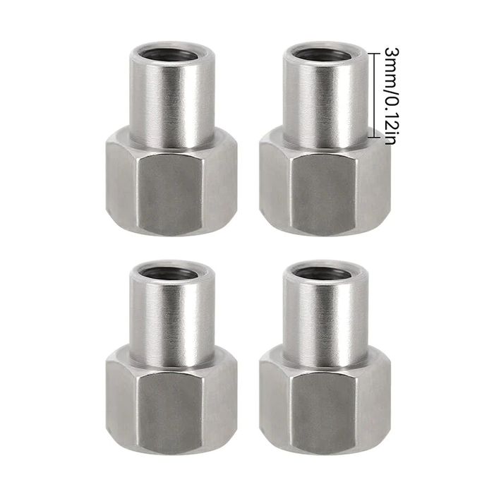 4PCS 3mm M2 Long Nuts for 1/24 SCX24 AX24