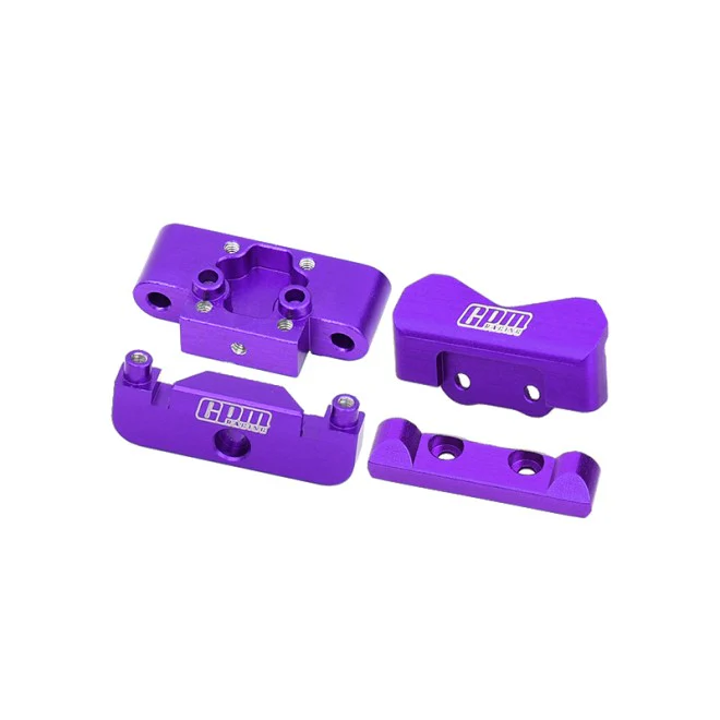 7075 ALLOY FRONT BULKHEAD & REAR PIN MOUNTS (LOS-1761)Purple