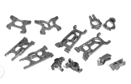 Billet Machined Alloy Suspension Set for Losi 1/10 Lasernut U4 4WD Brushless RTR