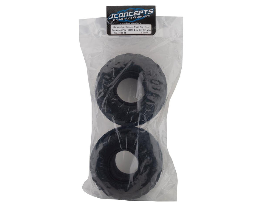JConcepts 5.6" Renegades Monster Truck Tire w/React Foams (2) (Gold)