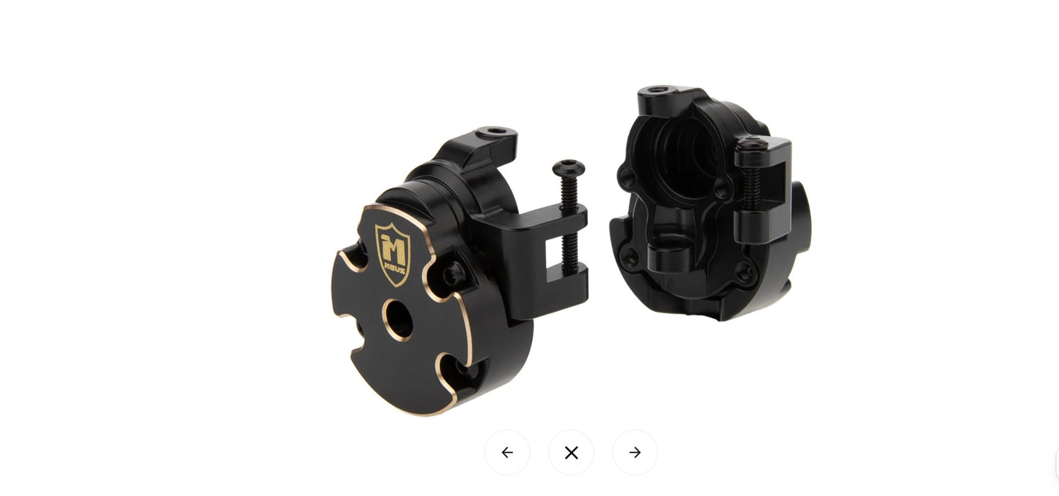 MEUS Racing Ascent-18 Apex Brass Steering Knuckles & counterweight covers Apex-18  65.1g