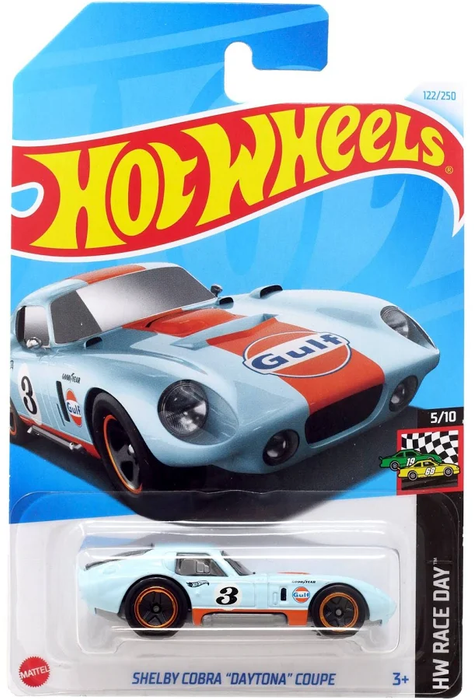 Hot Wheels HW Race Day Shelby Cobra "Daytona" Coupe Diecast Car 122/250