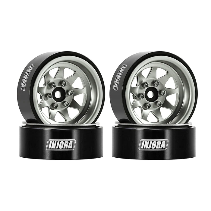 1.3" Stamped Steel -4.05mm Offset Wheels for Micro Crawlers (W1312) Gunmetal Grey
