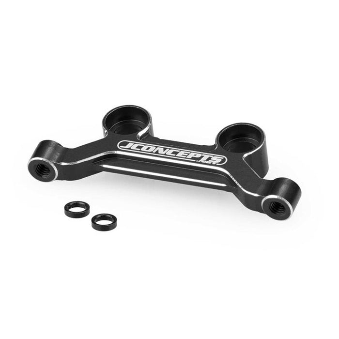 Aluminum Steering Rack, Black: DR10, SR10, RB10
