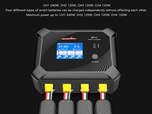 UP11 AC 240W / DC 600W 4-Port Multi-Chemistry AC/DC Charger