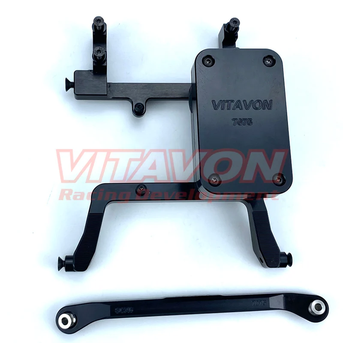 VITAVON CNC Alu7075 V2 ESC Tray & Servo Mount For Axial SCX6 Jeep Wrangler Trail Honcho 1/6 - Vitavon