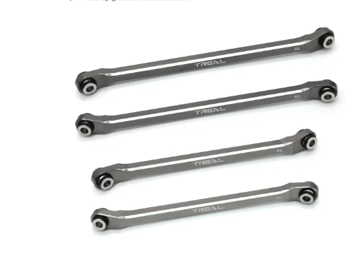 TREAL UTB18 Capra Lower Links Set (4pcs) Aluminum 7075 Lower Chassis 4-Links Upgrades