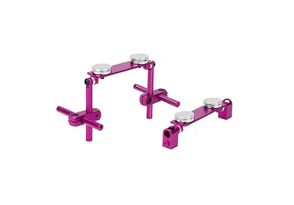 Aluminum Magnetic Body Mount Set 1:10 Drift Cars Full Post (Pink)