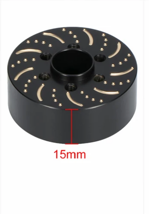 1/10 RC Crawler Brass Weights 12mm Hex Brake Disc Wheels Adapter 1.9 2.2  (218g)