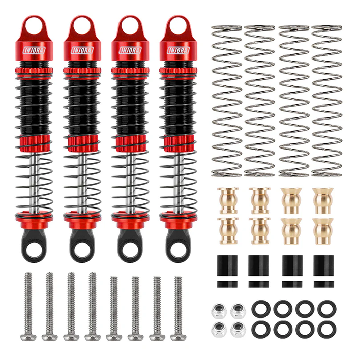 59mm Long Threaded Oil Shocks For 1/18 Redcat Ascent18 ( Red)