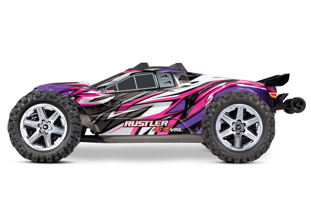 Rustler® 4X4 VXL:  1/10 Scale Stadium Truck with TQi Traxxas Link™ Enabled 2.4GHz Radio System & Traxxas Stability Management (TSM)®