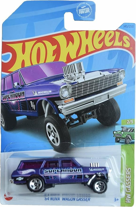 Hot Wheels '64 Nova Wagon Gasser, HW Gassers 2/5 [purple] 145/250